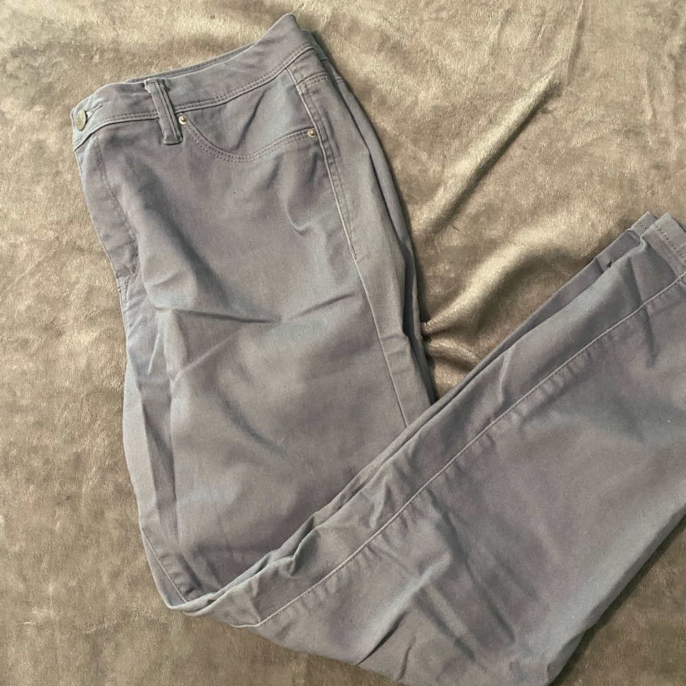 Gray Casual Pants